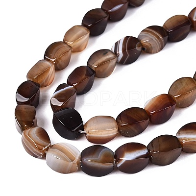 Natural Agate Beads Strands G-Q604-02A-02-1
