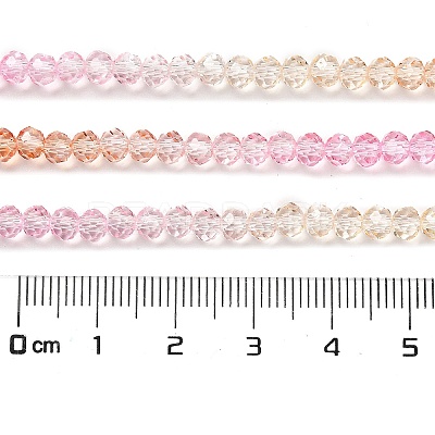 Transparent Painted Glass Beads Strands DGLA-A034-T4mm-A20-1