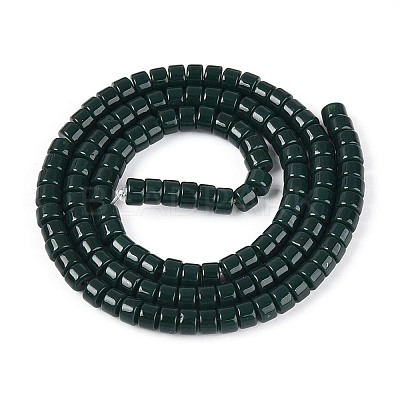 Opaque Solid Color Glass Beads Strands GLAA-N026-2x4mm-10-1