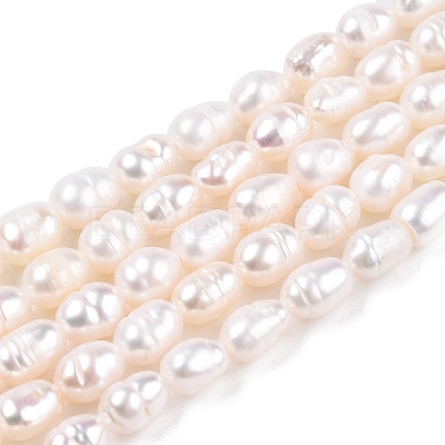Natural Cultured Freshwater Pearl Beads Strands PEAR-N012-04S-1