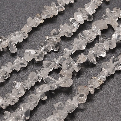 Natural Quartz Crystal Chip Beads Strands G-M205-01-1
