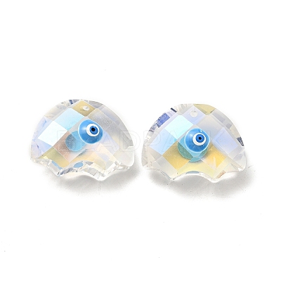Transparent Glass Pendants GLAA-F121-06E-1