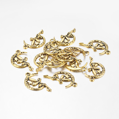 Zinc Alloy Fairy Sprite Charms LS-PALLOY-A18526-AG-LF-1