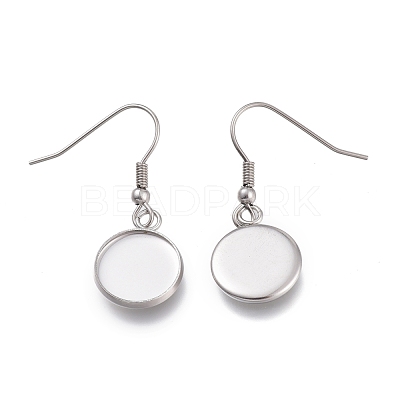 Tarnish Resistant 304 Stainless Steel Earring Hooks STAS-H114-08P-1
