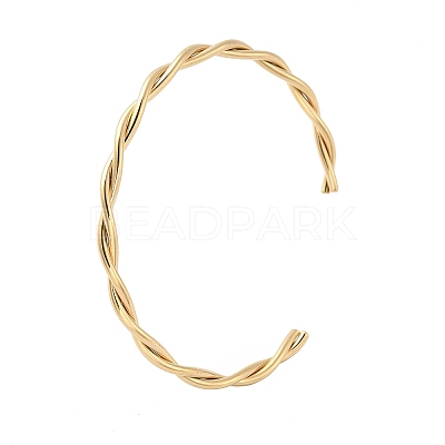 304 Stainless Steel Cuff Bangles BJEW-C102-01G-1