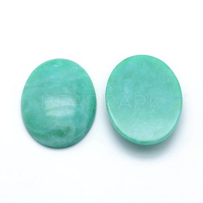 Natural White Jade Cabochons G-P393-I23-1