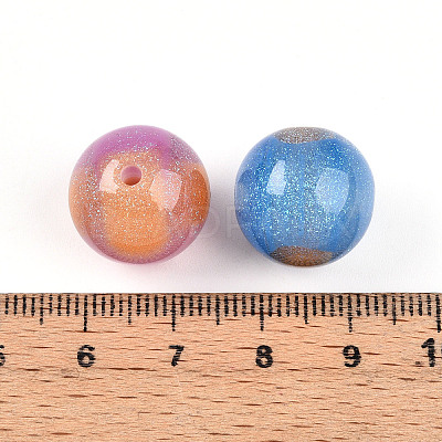 Two Tone Resin Beads RESI-N042-16mm-11-1