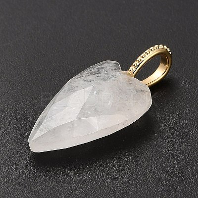 Natural Quartz Crystal Pendants G-C290-01F-1