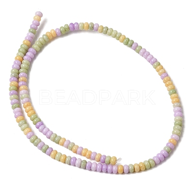 Cracked Opaque Glass Beads Strand GLAA-D306-A05-1