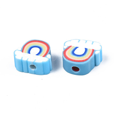 Handmade Polymer Clay Beads CLAY-T012-31C-1