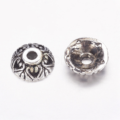 Tibetan Style Alloy Bead Caps LS-LFH10353Y-NF-1