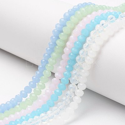 Glass Beads Strands EGLA-A034-J6mm-D-1