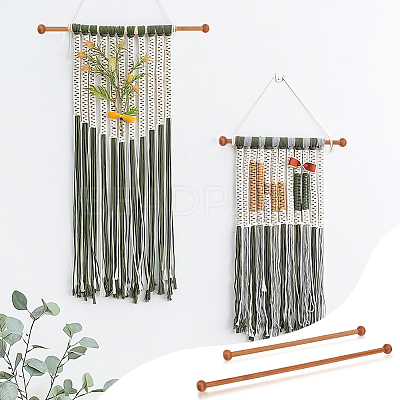 Bamboo Hanging Rod for Weaving Accessories FIND-WH0816-015-1