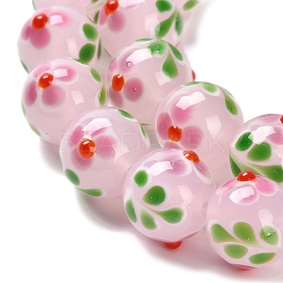 Handmade Lampwork Bumpy Beads Strands LAMP-A005-01E-1