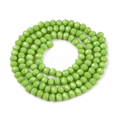 Opaque Solid Color Imitation Jade Glass Beads Strands EGLA-A044-P3mm-D30-1