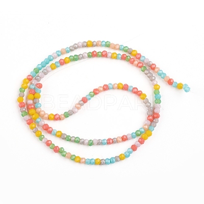 Faceted Glass Beads Strands GLAA-G074-A01-1