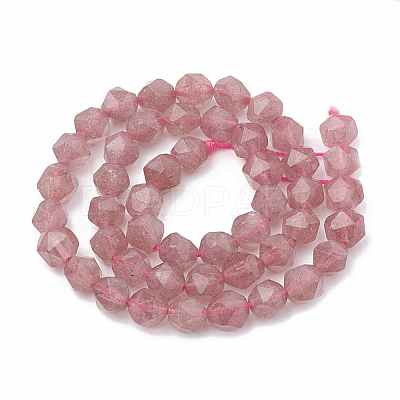 Natural Strawberry Quartz Beads Strands G-S332-6mm-006-1