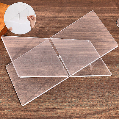 Acrylic Bookends OFST-WH0002-42-1