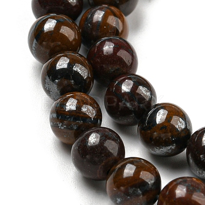 Natural Yellow Tiger Iron Beads Strands G-C079-A03-01-1