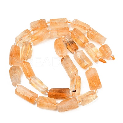 Heated Natural Citrine Beads Strands G-O170-113-1