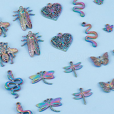 Animal Theme Alloy Pendant Sets FIND-HY0001-46-1