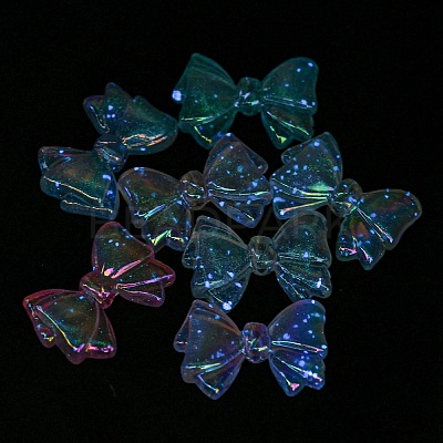 UV Plating Luminous Acrylic Beads X-MACR-D024-21-1