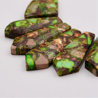 Assembled Bronzite and Imperial Jasper Beads Strands G-P297-L01-1