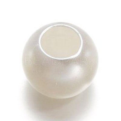 30Pcs ABS Plastic European Beads X-FIND-PW0024-37B-1