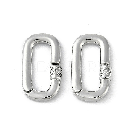Brass Spring Gate Rings KK-Z078-01P-1