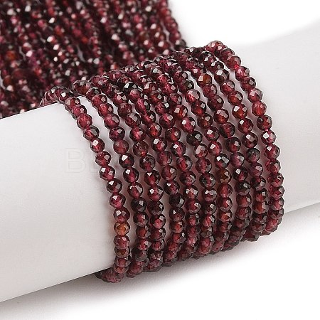 Natural Garnet Beads Strands G-F619-17A-2mm-1