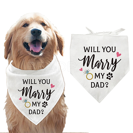 Cotton Dog's Kerchief AJEW-WH0503-006-1