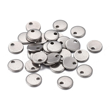 Non-Tarnish 201 Stainless Steel Charms STAS-F255-043P-6mm-1