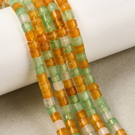 Natural Dyed White Jade Beads Strands GG-CBA0743-I03-1