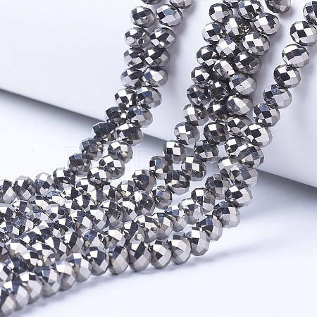 Electroplate Transparent Glass Beads Strands LS-EGLA-A034-T4mm-UA03-1
