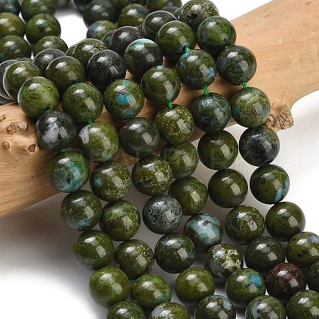 Natural Green Jasper Beads Strands GG-CBA007A-B04-8mm-1
