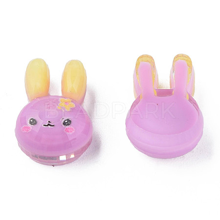 Printed Translucent Epoxy Resin Cabochons CRES-N034-28A-1