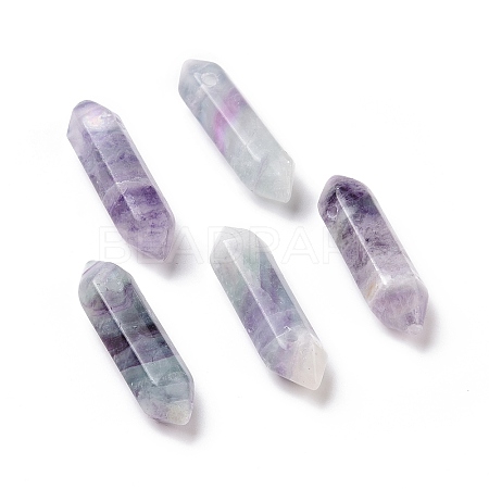 Natural Fluorite Double Terminal Pointed Pendants G-C007-02B-06-1