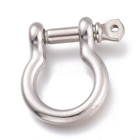 304 Stainless Steel D-Ring Anchor Shackle Clasps X-STAS-Z017-15P-1