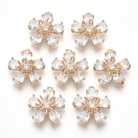 Transparent Glass Pendants X-GLAA-R212-06D-1