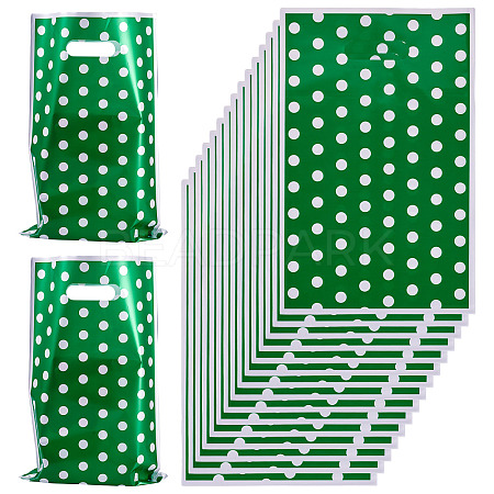 Polka Dot PET Plastic Packing Bags with Die Cut Hole Handle ABAG-TADJ0002-001D-1