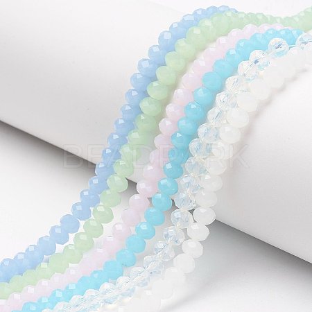 Glass Beads Strands EGLA-A034-J6mm-D-1