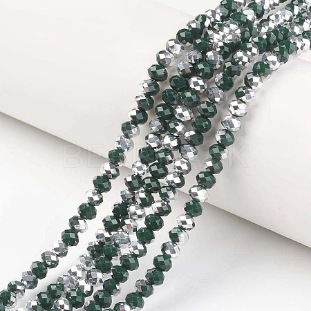 Electroplate Opaque Glass Beads Strands LS-EGLA-A034-P4mm-M04-1