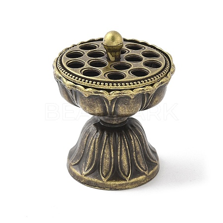 Alloy Incense Burner DJEW-D300-01A-AB-1
