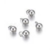 Tarnish Resistant 304 Stainless Steel Sphere Charms X-STAS-O107-04P-A-1
