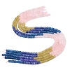 Natural Quartz Crystal & Rose Quartz & Dyed White Jade Beads Strands G-Z135-C10-3