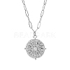 Non-Tarnish 304 Stainless Steel Sun Pendant Necklaces YN2147-2-1