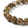 Natural Rhyolite Jasper Stretch Beaded Bracelets G-A185-01S-6