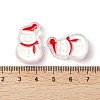 Christmas Decorations Theme Opaque Acrylic Bead with Enamel X-OACR-Z021-01J-3