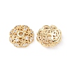 Brass Clear Cubic Zirconia Bead Caps KK-G551-03G-1