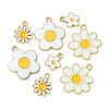 8Pcs 4 Styles Alloy Enamel Charms ENAM-YW0003-11-1